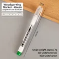 Green long nib marker pen with 6cm ruler scale 13.1cm length - Oil-based Long Tip / English Version / Green