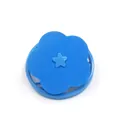 Blue flower-shaped floating lint filter bag for washing machine hair and lint removal - Bulk/Loose Packaging / Blue