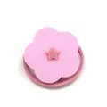 Pink plum blossom shaped washing machine floating lint filter bag for hair removal - Bulk/Loose Packaging / Pink