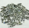 Natural Labradorite stone hexagonal point crystal pendants for necklace DIY jewelry - Labradorite