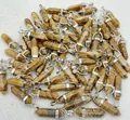 Wholesale natural picture jasper stone pendants in hexagonal column bullet shape - Jasper