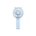 Mini ventilador de mano portátil con carga USB y lindas orejas de gato en azul claro - Carga USB / 15*7.5*4.3cm / Azul