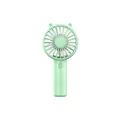 Mini ventilador de mano USB verde menta con diseño de orejas de gato para refrescarse - Carga USB / 15*7.5*4.3cm / Verde