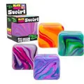 Colorful swirl pattern maltose squishy stress relief toys in ice cube shape set. - 5.5cm Purple Swirl Ice Cube (Boxed)