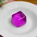 Translucent purple ice cube maltose squishy toy for stress relief and sensory play - 5.0 Purple Large Ice Cube (OPP)