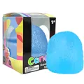 Blue candy-shaped squishy stress relief toy with colorful packaging - 138g Blue Candy Squeeze (Boxed)