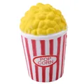 Popcorn shaped slow rising squishy toy for stress relief in red and white stripes - Yellow Popcorn