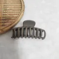 Elegant matte brown shark hair claw clip for women with strong grip and non-slip design - 9cm Dragon Bone Style / Matte Light Coffee
