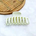 Elegant large cream hair claw clip with durable shark teeth design for women hair styling - 9cm Dragon Bone Style / Matte Cream