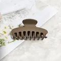 Large matte brown hair claw clip shark clip for thick hair styling accessories for women - 9cm Flat Dragon Bone Style / Matte Light Coffee