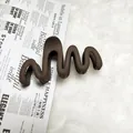 Large wavy matte dark brown hair claw clip shark clip for elegant women's styling - 11cm Wave Style / Matte Dark Coffee