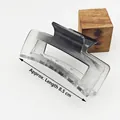 Grey gradient rectangular shark hair claw clip, approx 8.5cm long for back of head - 8.5cm Square Style / Gradient