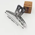 Large smoky gray 11cm hair claw clip for women stylish acrylic shark clip accessories - 11cm Ribbon Style / Gradient