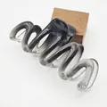 Large grey gradient wavy shark hair claw clip, length approximately 11cm - 11cm Wave Style / Gradient