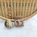 Stylish matte brown hair shark clip with non-slip design and durable grip for women - 3.5cm Ponytail Claw Style / Matte Medium Coffee