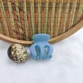 Elegant matte light blue claw clip for hair styling and back-head hair accessory - 3.5cm Ponytail Claw Style / Matte Blue