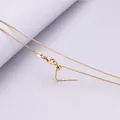 Vista dettagliata della catena box dorata regolabile con cursore e ago finale. - Color Oro 1.2mm 45cm Catena a Scatola con Ago(A2D8)