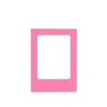 Pink 3-inch magnetic mini Polaroid photo frame for creative DIY desktop display and decor - 3 Inch / Flamingo Pink