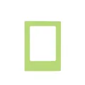 Light green 3-inch magnetic Polaroid photo frame for creative DIY desktop display - 3 Inch / Grass Green