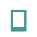 Teal 3-inch magnetic photo frame for Polaroid mini films, minimalist DIY desk display - 3 Inch / Avocado Green