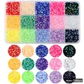 15 grid resin jelly AB rhinestones set for nail art DIY crafts 4mm 7500 pieces - 15-Grid Jelly AB Mixed Color Style (SZZ008-3)
