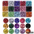 5mm resin flatback rhinestones set with 15 jelly AB colors, 3800pcs for DIY nail art - 15-Grid Jelly AB Mixed Color Style (SZZ008-12)