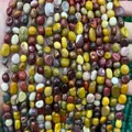 Natural irregular mixed stone beads 6-8mm for DIY jewelry making accessories SKU view - 6-8mm (38cm Strand) / Yellow Jasper