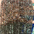 Natural irregular smoky stone chip beads 6-8mm for semi-finished DIY jewelry accessories - 6-8mm (38cm Strand) / Smoky Quartz