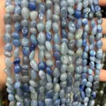 6-8mm irregular blue natural stone beads for DIY jewelry making semi-finished strands - 6-8mm (38cm Strand) / Blue Aventurine
