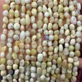 Assorted 6-8mm irregular natural stone beads for DIY jewelry and crystal crafts - 6-8mm (38cm Strand) / Yellow Opal