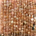 Natural 6-8mm irregular sunstone beads strands for DIY jewelry making accessories - 6-8mm (38cm Strand) / Gold Sunstone