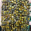 6-8mm natural irregular tiger eye stone polished chips for DIY jewelry accessories - 6-8mm (38cm Strand) / Tiger's Eye