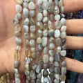 6-8mm irregular natural gray agate stone beads for DIY jewelry making and craft projects - 6-8mm (38cm Strand) / Persian Gulf Agate 2