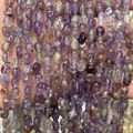 Handpicked natural purple amethyst irregular nugget beads 6-8mm for DIY jewelry making - 6-8mm (38cm Strand) / Purple Ghost