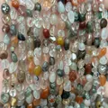 Mixed 6-8mm natural irregular crystal and agate stone beads for DIY jewelry making - 6-8mm (38cm Strand) / Multicolor Tourmaline