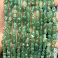 Natural 6-8mm green angel stone irregular crushed beads strand for DIY jewelry making - 6-8mm (38cm Strand) / Green Aventurine