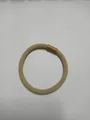 Durable minimalist tan ribbed elastic hair tie for women, basic ponytail holder - Light Yellow