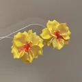 Elegant vibrant yellow flower stud earrings perfect for summer beach holiday and forest style - Silver Earring Post Style (178#) / Yellow