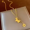 Vintage gouden ketting met paardenbedel en antieke munthanger sieraad voor haar - Retro Polkadots Paard Hanger Stijl (65#)