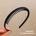 Klassieke zwarte haarband met tanden en antislipontwerp voor een stevig kapsel - Klassiek Zwart