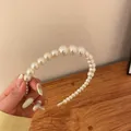 Elegant French vintage style white pearl headband variant for women hair accessory - White Pearl Style