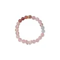 Minimalistisches Armband aus rosa und roten Perlen mit klarem Schmetterlingsanhänger - 5# Armband - Exquisite Geschenkbox-Set / Rosa-Schleife