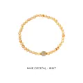 Gelbes Rutilquarz-Perlenarmband mit minimalistischen Goldakzenten für Damen - 22# Armband (Exquisite Geschenkbox) / Grün