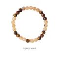 Zirkonia-Kristallperlenarmband mit Tigerauge und gelben Quarzsteinen - 27# Armband (Exquisite Geschenkbox) / Gelb-Kaffee