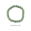 Elegantes Armband aus grünem Chalzedon für Damen im modernen minimalistischen Stil - Stil 46 (Mit exquisiter Geschenkbox) / 8mm / Grün