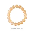 Elegantes hellgelbes Armband aus optimierten Glasperlen mit feiner Kristall-Textur - 51# Armband - Exquisite Geschenkbox Stil / 10mm / Gelb