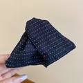Chic black and white polka dot triangular fabric hair claw clip for elegant hairstyles - 36# Claw Clip - Black and White Polka Dot Style