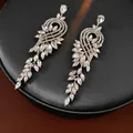Elegant silver tassel earrings with sparkling flower and waterdrop rhinestones - Complex Petal Water Drop Radial Tassel Style (38#)
