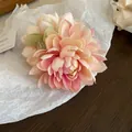 Elegant pink fabric flower hair claw clip for women's hair styling with acrylic base - 36# Pink Gradient Lotus Flower Claw Clip