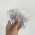 Pequeñas bolsas de plástico transparente con cierre de cremallera para guardar joyas - Pack de 30 / Transparente